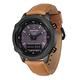AIMAISEN Solar Powered Watch Business Quartz Watches Outdoor Sport 50M Waterproof Solar Digital Wristwatch with Compass Alarm Clock Stopwatch Backlight, for Men Women (Brown)