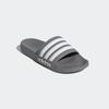 Badesandale ADIDAS SPORTSWEAR "SHOWER ADILETTE", Gr. 46, grau (grau three, cloud weiß, grau three), Synthetik, sportlich, Schuhe