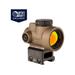 Trijicon OPMOD MRO 1x25mm Red Dot Sight 2 MOA Red Dot Reticle w/Trijicon MRO Full Co-Witness Mount AC32068 Angled Glass Coyote Brown 2200091