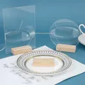 Panneau de table en acrylique transparent banquet de mariage fête porte-carte bureau menu de