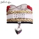 Petit placage Lou Extron Love Country Egypt Bracelet pour femme breloque coeur bracelets ronds en