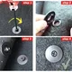 Clips coordonnants universels pour sol de voiture supports en polymère manches noires pinces en