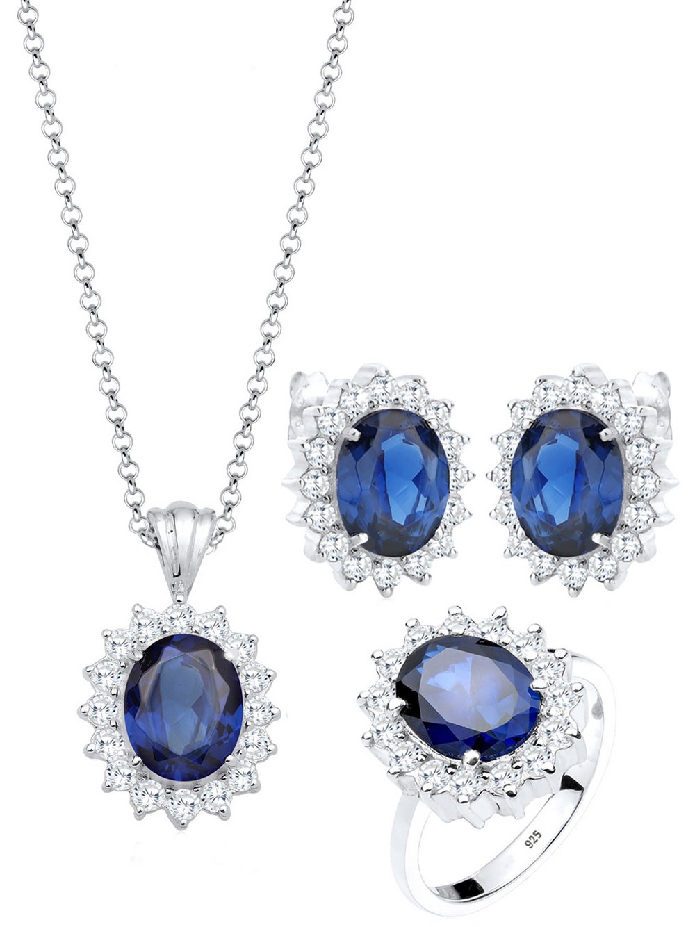 Elli Schmuckset Damen blau, 52 Image