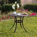 Lily Bronze Cast Aluminum Outdoor Dining Table - N/A