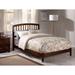 Richmond Full Low Profile Wood Platform Bed in Walnut