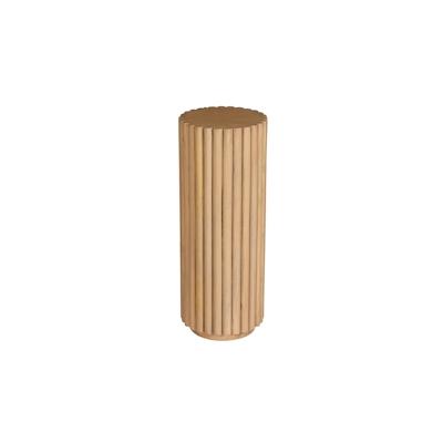 SIT Möbel Tom Tailor Blumensäule | T-Ribbed Side Table High | Mangoholz | natur | B 25 x T 25 x H 66 cm | 12870-01 | Ser