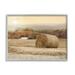 Stupell Industries Rural Haystack Farmland Field Shining Morning Sun Photograph Gray Framed Art Print Wall Art Design by Lori Deiter