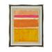 Stupell Industries Varied Orange Stripes Arrangement Painting Luster Gray Floating Framed Canvas Print Wall Art Design by Victoria Barnes