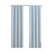 Your Zone Gingham Light Blue Plaid Blackout Panel Pair 37 x 84