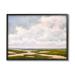 Stupell Industries Cloudy Distant Beach Horizon Painting Black Framed Art Print Wall Art Design by Catherine Andersen