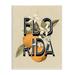 Stupell Industries Florida Orange Blossoms State Flower Typography Graphic Art Unframed Art Print Wall Art Design by Daphne Polselli