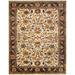 Pasargad Home P-6 NAVY 9X12 Pasargad Home Mahal Collection Hand Knotted Lamb s Wool Area Rug- 9 3 X 11 10 Ivory