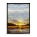 Stupell Industries Weathered Sunset Nature Scenery Graphic Art Black Framed Art Print Wall Art Design by Eric Turner