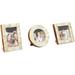 Handicrafts Home Baby Picture Frame for Newborn Girls and Boys Shower Decorative Photo Frames Set of 3 Natural