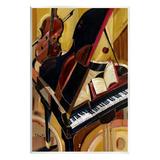 Stupell Industries Musical Instruments Modern Piano Painting Unframed Art Print Wall Art Design by Paul Brent
