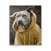 Stupell Industries Smiling Labrador Dog Wearing Hooded Yellow Sweatshirt Photograph Gallery Wrapped Canvas Print Wall Art Design by Michael Brian