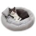 Extra Amazingly Luxury Soft Fluffy Comfort Pet Dog Cat Rabbit Bed Comforable Warm Pet Cushion Small Animal Bed For Small Medium Animals Round M Gray