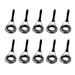 10 Pieces Fishing Rod Guides Fishing Line Guides Eye Sets 2/3 / 3.8 / 5.1 / 6.8 +Black 6.8mm