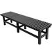 TECSPACE Aluminum Outdoor Bench 69.7x17.72x16.54 inch Patio Bench Black Light Weight High Load-Bearing Outdoor Bench Powder Coated Aluminum Bench for Park Garden Patio and Lounge