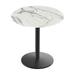 Holland Bar Stool 30 in. Indoor & Outdoor All-Season Table with 32 in. Dia. White Marble Top