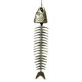 Fish Bone Cast Iron Wind Chimes Metal Wind Chimes For Garden Home Yard Porch Hanging Decor 1PC Type A (fish: Shut Up)