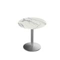 Holland Bar Stool 30 in. Tall Indoor & Outdoor All-Season Table with 36 in. Dia. White Marble Top