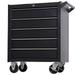 Seizeen NEW Rolling Tool Box 5-Drawers Metal Tool Chest Garage Storage Cabinet 30 H Large Tool Organizer on Wheels Lockable Black