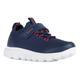 Sneaker GEOX "J SPHERICA BOY" Gr. 33, blau (navy, rot) Kinder Schuhe mit Wechselfußbett, Freizeitschuh, Halbschuh, Schnürschuh