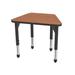 Marco Manufactured Wood Adjustable Height Collaborative Desk Wood/Metal in Brown | 31" H x 31" W x 20" D | Wayfair 43-2283-60-BBK