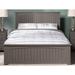 AFI Furnishings Nantucket Low Profile Solid Wood Platform Bed w/ Matching Footboard Wood in Gray | 44.25 H x 57.75 W x 78 D in | Wayfair AR8236009