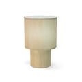 Seascape Lamps Stout Table Lamp Solid + Manufactured Wood/Fabric in Brown | 15 H x 10 W x 10 D in | Wayfair SL_Stout_Maple