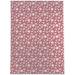 Pink/White 48 x 72 x 0.08 in Kitchen Mat - KAVKA DESIGNS Mini Floral Magenta Kitchen Mat Synthetics | 48 H x 72 W x 0.08 D in | Wayfair