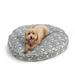 Snoozer Pet Products Wag Collection Snoozer Indoor Outdoor Round Dog Bed Polyester in Gray/Black | 4 H x 35 W x 35 D in | Wayfair 10208