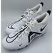 Nike Shoes | Nike Alpha Menace 3 Shark Football Cleats White Black Cv0582-100 Mens Size 10 | Color: White | Size: 10