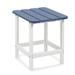 Latitude Run® Erlich Outdoor Side Table, Square Adirondack Patio End Table Plastic in Blue | 18.9 H x 15.35 W x 2.76 D in | Wayfair