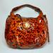 Gucci Bags | Gucci Animal Print Patent Leather Arrowhead Medallion Handbag | Color: Brown/Orange | Size: Os