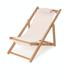 Rosecliff Heights Teillon Folding Deck Chair w/ Cushion Solid Wood in Brown/Orange/Pink | 37 H x 20 W x 2 D in | Wayfair