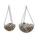 August Grove® Set Of 2 Rustic Metal Honeycomb Bumblebee Hanging Basket Planter Home Garden Decor Metal | 7.5 H x 13.25 W x 13.25 D in | Wayfair