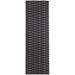 60 x 60 x 0.08 in Kitchen Mat - George Oliver Geometric Machine Woven Polyester Area Rug in Charcoal | 60 H x 60 W x 0.08 D in | Wayfair