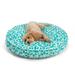 Snoozer Pet Products Wag Collection Snoozer Indoor Outdoor Round Dog Bed Polyester in Blue/Black | 4 H x 45 W x 45 D in | Wayfair 10304