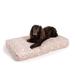 Snoozer Pet Products Wag Collection Snoozer Indoor Outdoor Rectangle Dog Bed Polyester in Pink/White | 4 H x 36 W x 21 D in | Wayfair 11206