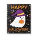 Stupell Industries Happy Halloween Happy Ghost Canvas Wall Art By Emily Cromwell Canvas in White | 48 H x 36 W x 1.5 D in | Wayfair ar-559_cn_36x48