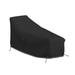 Arlmont & Co. Heavy-Duty Waterproof Patio Chaise Louange Cover, Outdoor Durable & UV-Resistant Beach Lounger Cover in Black | Wayfair