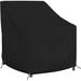 Arlmont & Co. Heavy Duty Waterproof Outdoor Chair Cover, All Weather Protection Patio Deep Seat Corner Chair Cover in Black | Wayfair