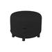 Arlmont & Co. Heavy-Duty Waterproof Round Ottoman Deck Box Cover, Outdoor Square Storage Box Bench Cover in Black | 18 H x 24 W x 24 D in | Wayfair