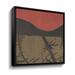 Winston Porter Zen Sunset By Elena Ray Gallery Wrapped Floater-Framed Canvas Canvas, Linen in Brown/Red | 18 H x 18 W x 2 D in | Wayfair