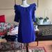 Jessica Simpson Dresses | Jessica Simpson Cobalt Blue Puff Sleeve A-Line Dress | Color: Blue | Size: 12