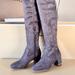 Michael Kors Shoes | Michael Kors Jamie Mid Boot Strech Suede | Color: Gray | Size: 6.5