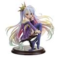 Jiumaocleu No Game No Life Shiro Figure - 15cm Shiro Figure Model Sitting Version, No Game No Life Figure Model Statue, PVC Handmade Collectible Desktop Decoration Gifts for Boys Girls