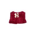 First Impressions Faux Fur Vest: Red Jackets & Outerwear - Size 3-6 Month